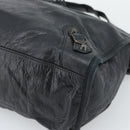 BALENCIAGA The City Hand Bag Leather Black 115748 Auth ar14069-9