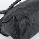 BALENCIAGA The City Hand Bag Leather Black 115748 Auth ar14069-18