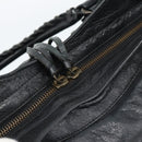 BALENCIAGA The City Hand Bag Leather Black 115748 Auth ar14069-19