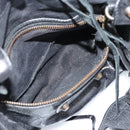 BALENCIAGA The City Hand Bag Leather Black 115748 Auth ar14069-25