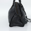 BALENCIAGA The City Hand Bag Leather Black 115748 Auth ar14069-3