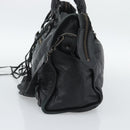 BALENCIAGA The City Hand Bag Leather Black 115748 Auth ar14069-4