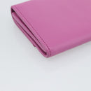 Salvatore Ferragamo Gancini Long Wallet Leather Pink Gold Auth ar14073V-11
