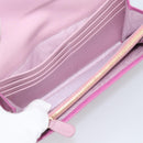 Salvatore Ferragamo Gancini Long Wallet Leather Pink Gold Auth ar14073V-16