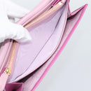 Salvatore Ferragamo Gancini Long Wallet Leather Pink Gold Auth ar14073V-19