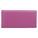 Salvatore Ferragamo Gancini Long Wallet Leather Pink Gold Auth ar14073V-3