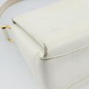 GUCCI Hand Bag Leather White Gold 000 406 0025 Auth ar14074-13