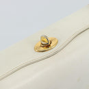 GUCCI Hand Bag Leather White Gold 000 406 0025 Auth ar14074-14