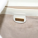 GUCCI Hand Bag Leather White Gold 000 406 0025 Auth ar14074-15