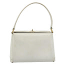 GUCCI Hand Bag Leather White Gold 000 406 0025 Auth ar14074-2