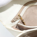 GUCCI Hand Bag Leather White Gold 000 406 0025 Auth ar14074-21