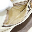 GUCCI Hand Bag Leather White Gold 000 406 0025 Auth ar14074-22