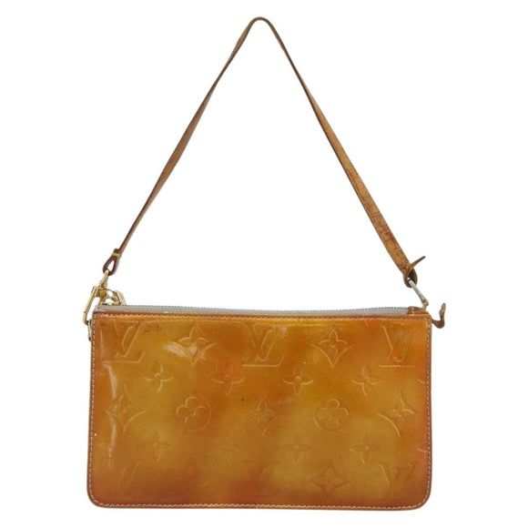 LOUIS VUITTON Monogram Vernis Lexington Accessory Pouch Gris M91056 Auth ar14075