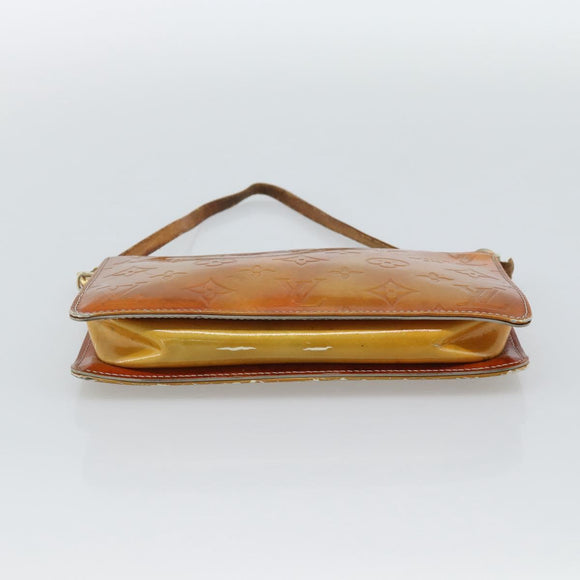 LOUIS VUITTON Monogram Vernis Lexington Accessory Pouch Gris M91056 Auth ar14075