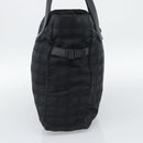 CHANEL New Travel Line Tote Bag Canvas Black CC Auth ar14076-4