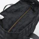 CHANEL New Travel Line Tote Bag Canvas Black CC Auth ar14076-6