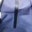 GUCCI GG Supreme Boston Bag PVC Leather Navy Gold Auth ar14078-20