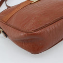 Salvatore Ferragamo Vala Shoulder Bag Leather Brown Gold Auth ar14079-14