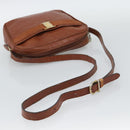 Salvatore Ferragamo Vala Shoulder Bag Leather Brown Gold Auth ar14079-7