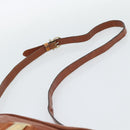 Salvatore Ferragamo Vala Shoulder Bag Leather Brown Gold Auth ar14079-8