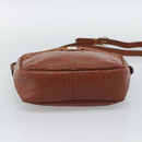 Salvatore Ferragamo Vala Shoulder Bag Leather Brown Gold Auth ar14079-5