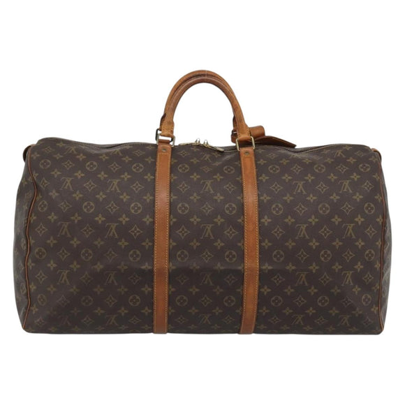 LOUIS VUITTON Monogram Keepall 60 Boston Bag M41422 LV Auth ar14081
