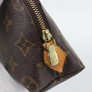 LOUIS VUITTON Monogram Pochette Cosmetic PM Cosmetic Pouch M47515 Auth ar14082-8