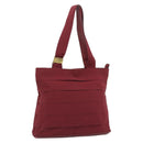 Salvatore Ferragamo Tote Bag Canvas Bordeaux Gold Auth ar14084-1