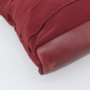 Salvatore Ferragamo Tote Bag Canvas Bordeaux Gold Auth ar14084-11