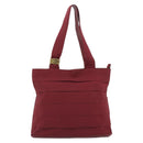 Salvatore Ferragamo Tote Bag Canvas Bordeaux Gold Auth ar14084-2