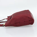 Salvatore Ferragamo Tote Bag Canvas Bordeaux Gold Auth ar14084-4