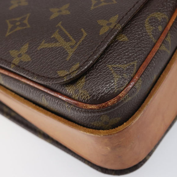 LOUIS VUITTON Monogram Cartouchiere MM Shoulder Bag M51253 LV Auth ar14085