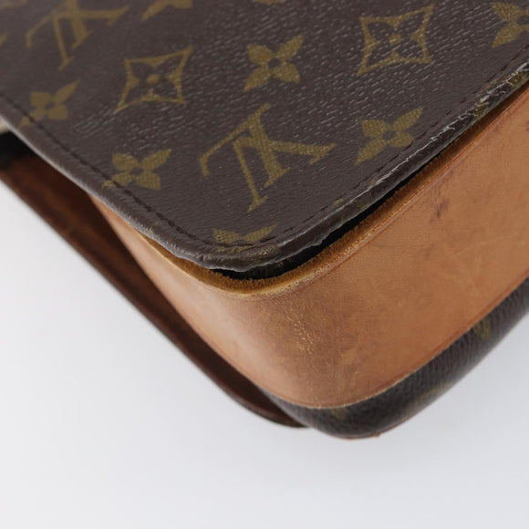 LOUIS VUITTON Monogram Cartouchiere MM Shoulder Bag M51253 LV Auth ar14085