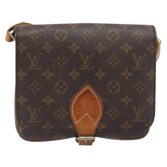 LOUIS VUITTON Monogram Cartouchiere MM Shoulder Bag M51253 LV Auth ar14085