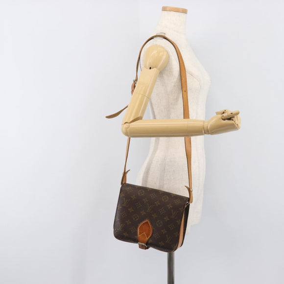 LOUIS VUITTON Monogram Cartouchiere MM Shoulder Bag M51253 LV Auth ar14085