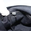 FENDI Mamma Baguette Shoulder Bag Cotton Black Silver Auth ar14086-18