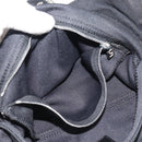 FENDI Mamma Baguette Shoulder Bag Cotton Black Silver Auth ar14086-19