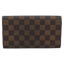 LOUIS VUITTON PRADA Long Wallet Leather PVC 2 Set Black Brown LV Auth ar14087-3