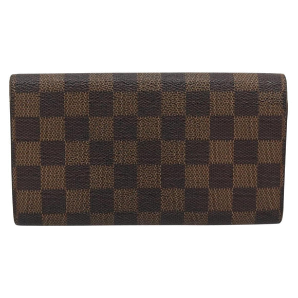 LOUIS VUITTON PRADA Long Wallet Leather PVC 2 Set Black Brown LV Auth ar14087
