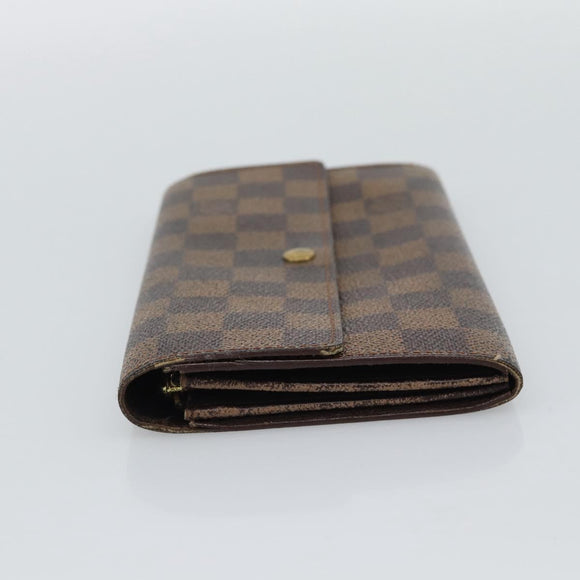LOUIS VUITTON PRADA Long Wallet Leather PVC 2 Set Black Brown LV Auth ar14087