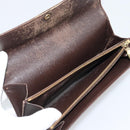 LOUIS VUITTON PRADA Long Wallet Leather PVC 2 Set Black Brown LV Auth ar14087-7