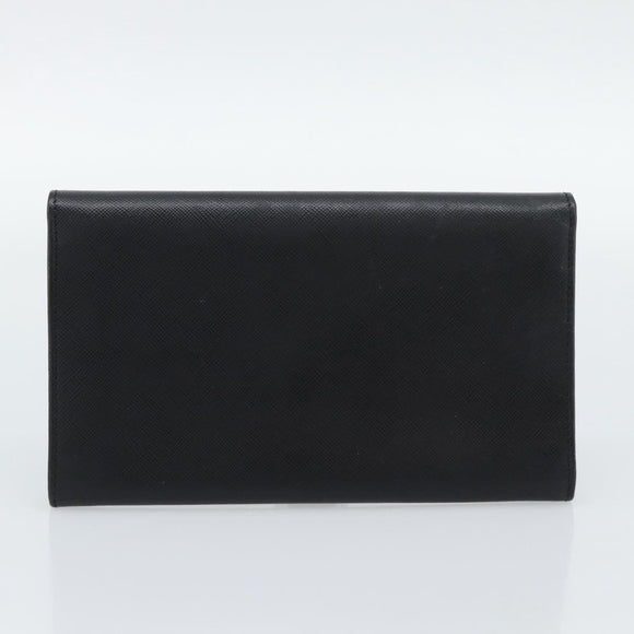 LOUIS VUITTON PRADA Long Wallet Leather PVC 2 Set Black Brown LV Auth ar14087