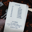 LOUIS VUITTON Catgram Long Sleeve Shirt Silk 40 Brown LV Auth ar14094-17