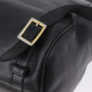 Christian Dior Backpack Leather Black Gold Tone Auth ar14096A-9