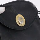 Christian Dior Backpack Leather Black Gold Tone Auth ar14096A-17