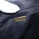 Christian Dior Backpack Leather Black Gold Tone Auth ar14096A-18