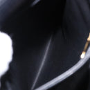 Christian Dior Backpack Leather Black Gold Tone Auth ar14096A-22