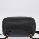 Christian Dior Backpack Leather Black Gold Tone Auth ar14096A-5