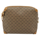 GUCCI Micro GG Shoulder Bag PVC Leather Beige Gold 007 115 0093 Auth ar14097-3