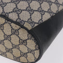 GUCCI GG Supreme Shoulder Bag PVC Leather Navy Gold Tone 41 02 034 Auth ar14100-12